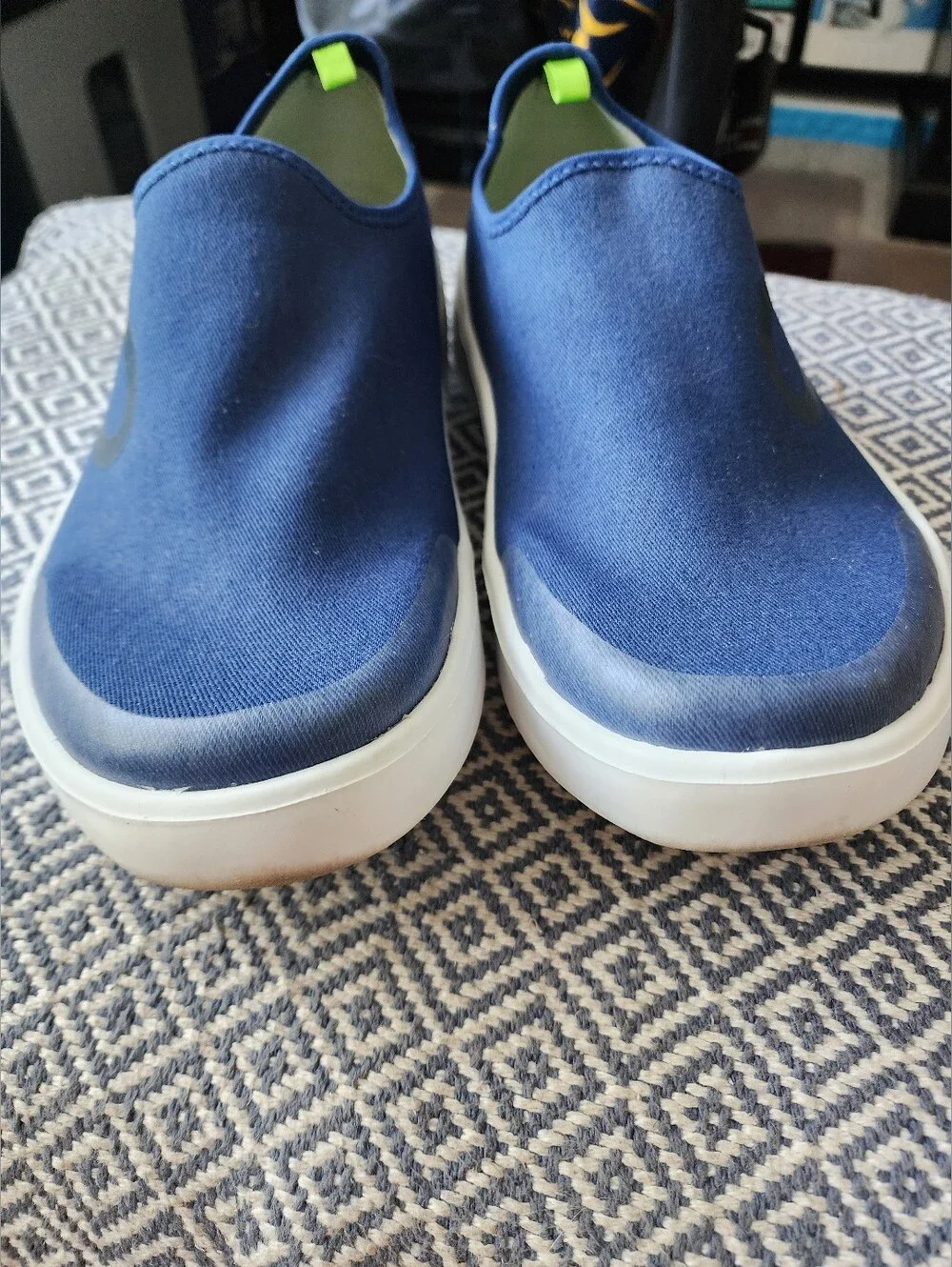OOFOS OOmg eeZee Low Recovery Shoes Navy Blue Men's Size 10